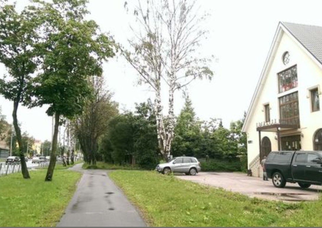 фасад дома, здание по адресу г Санкт-Петербург, поселок Стрельна, Санкт-Петербургское шоссе, д 73